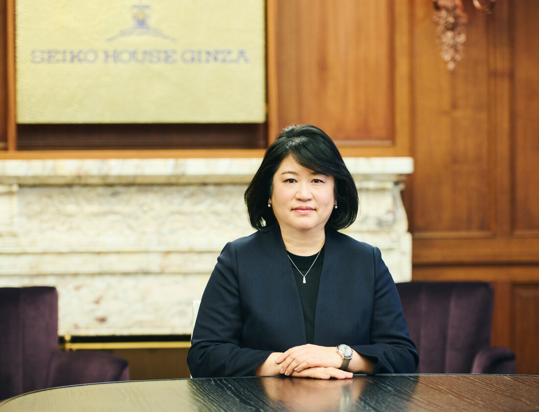 代表取締役社長　庭崎 紀代子
