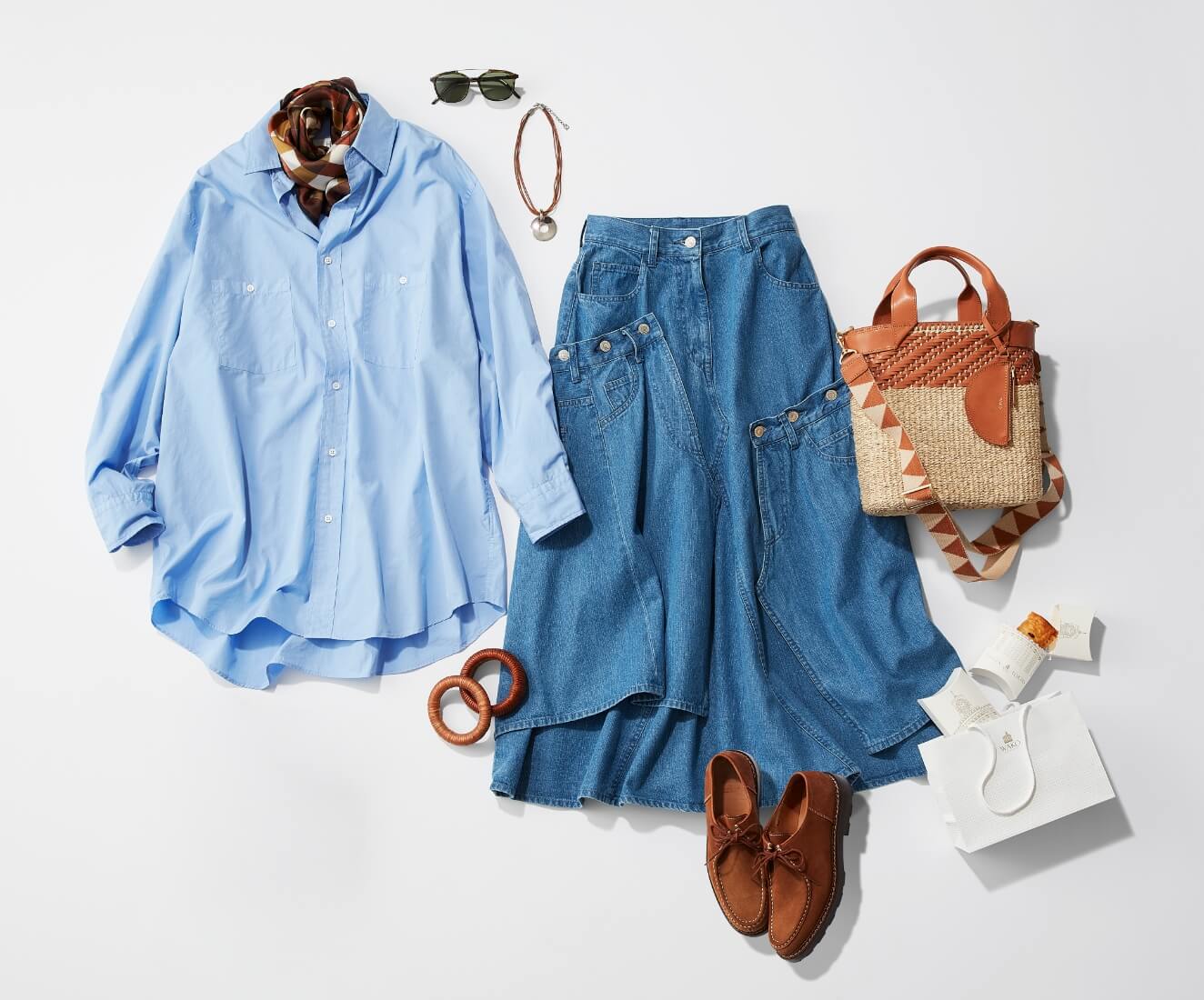 タウンユースで使える春のかごバッグ │ WAKO INDEX 163