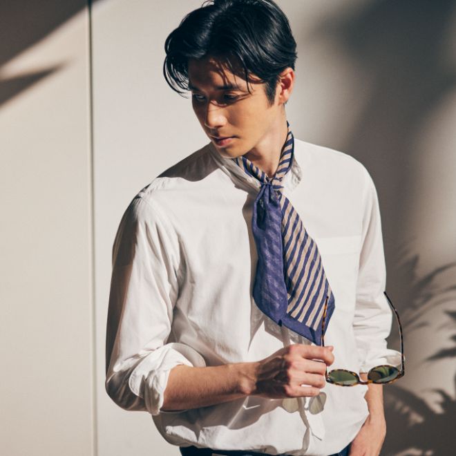 銀座の街に合う、1本で2通り楽しめる“カジュアルタイ” │ WAKO INDEX 027